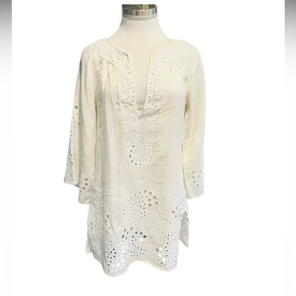 DVF Diane von Furstenberg Beach Coverup 100% Embroidered Fabric Size XS - Picture 6 of 6